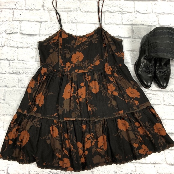 Urban Outfitters Brown/Orange Dress